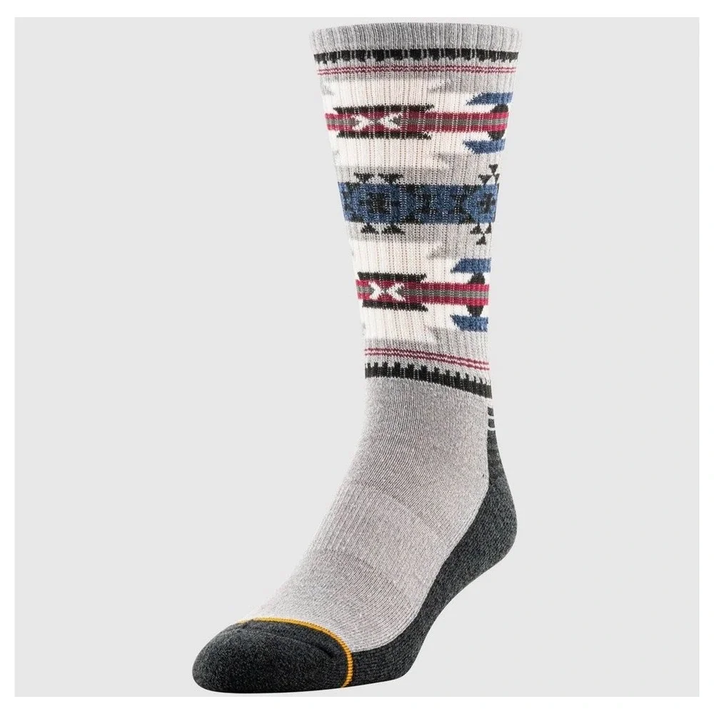 Gold Toe Signature Casual Comfort Camp Socks 2 Pair Pack Mens 6-12.5 Aztec Hiker
